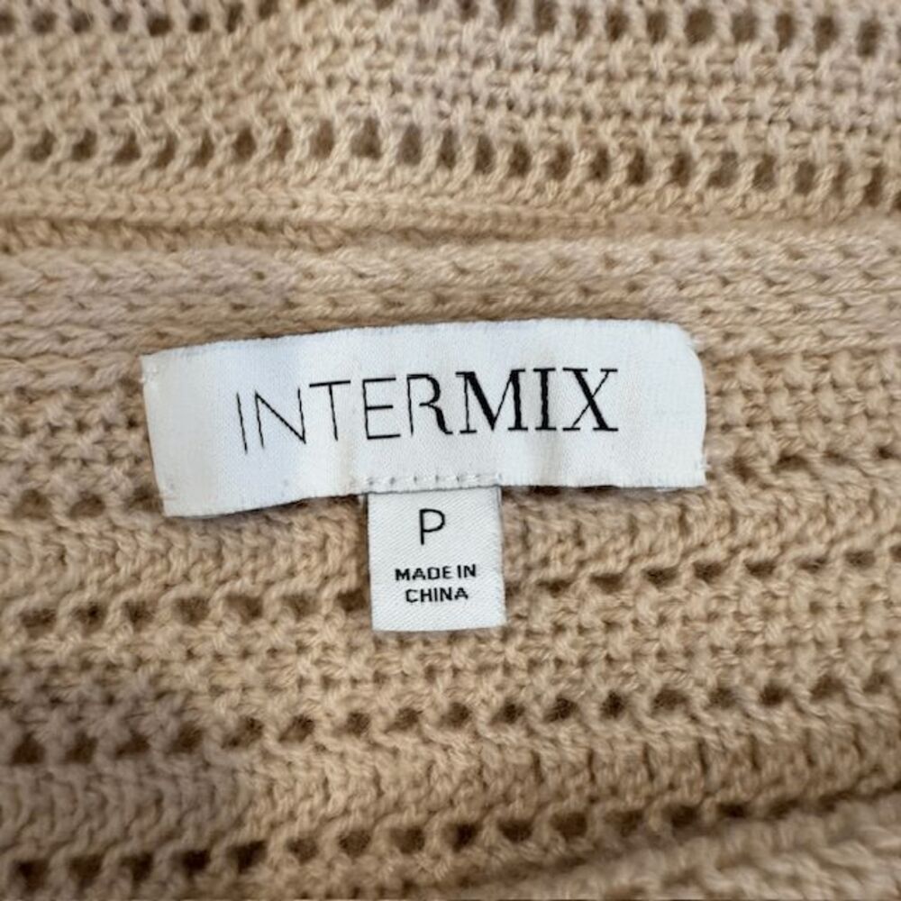 Intermix Wool Cashmere Blush Pink Open Knit Lightweight Sweater Size Small - Picture 5 of 11